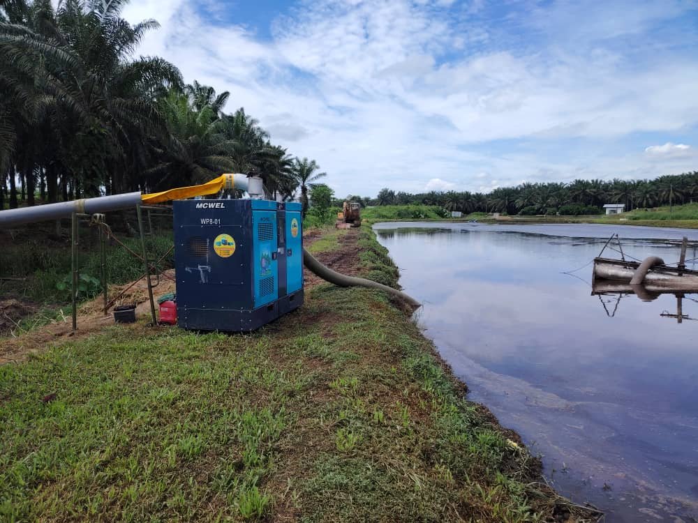 Supply Water Pump 8'' at Kuala Kurau, Perak